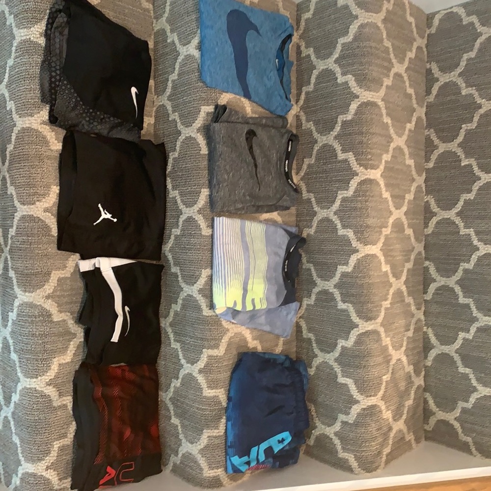 Selling lot of boys size small sports clothes